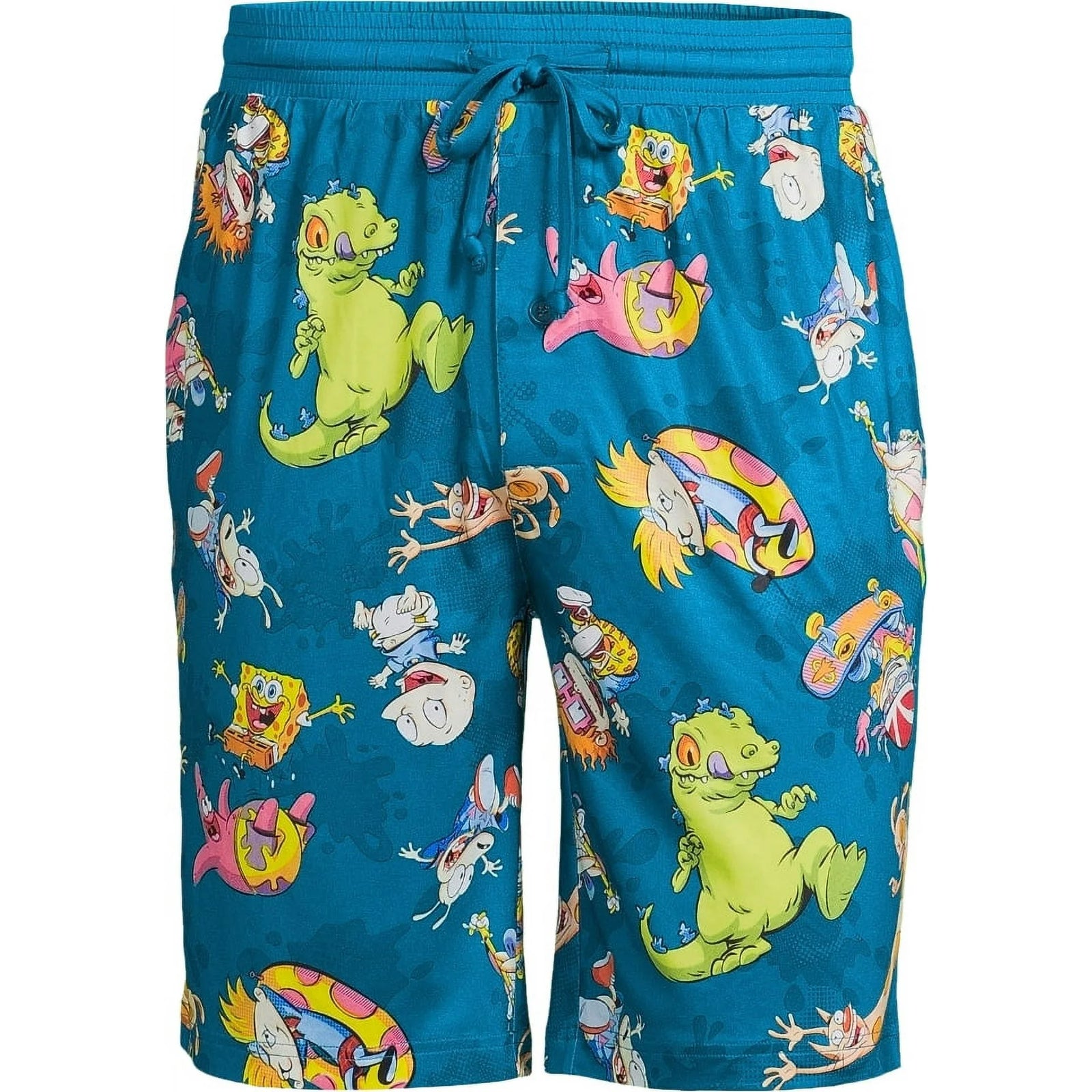 Nickelodeon Men’s 90s Sleep Pajamas – Easy Care, Soft Fabric & Classic Gang Design