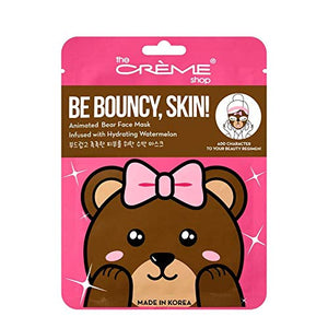 The Crème Shop Animated Face Sheet Mask - Set of 3 (Bear: Watermelon)