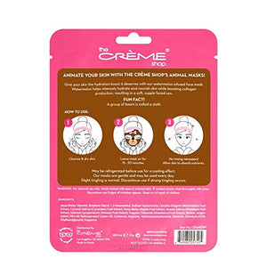 The Crème Shop Animated Face Sheet Mask - Set of 3 (Bear: Watermelon)