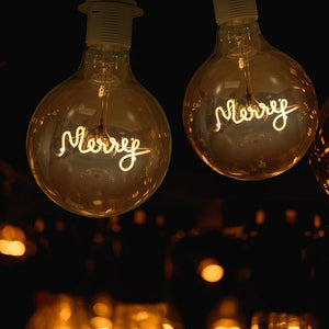 Merry Letter Decorative Lamp Bulb (Set of 2)