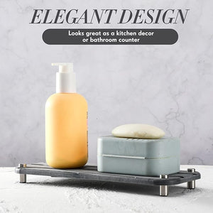 Water Absorbent Diatomite Soap Dish, Diatomaceous Earth Coasters (Set of 4)