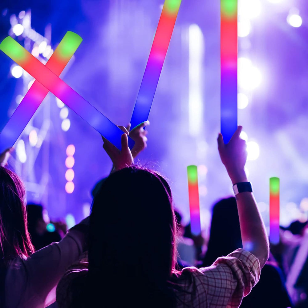 LED Foam Glow Stick, Glow-in-the-Dark Party Toy (Set of 60)