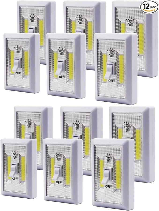 LED Night Light Closet Light Wireless Switch (Set of 12)