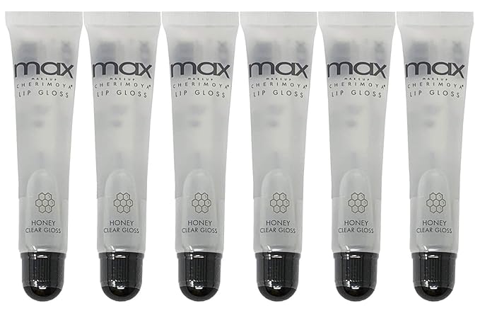 MAX Makeup Cherimoya® Lip Gloss -Set of 6 (HONEY)