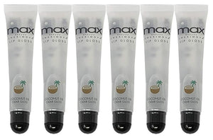 MAX Makeup Cherimoya® Lip Gloss -Set of 6 (COCONUT)