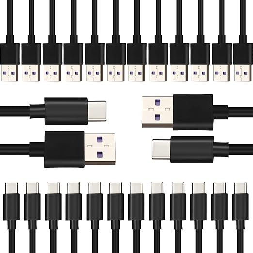 10ft USB-A to USB-C Cable (Set of 24)