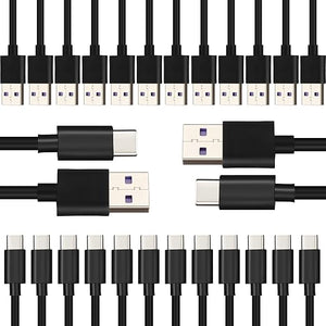 10ft USB-A to USB-C Cable (Set of 24)