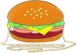 Cute PU Hamburger Crossbody Handbag