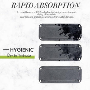 Water Absorbent Diatomite Soap Dish, Diatomaceous Earth Coasters (Set of 4)