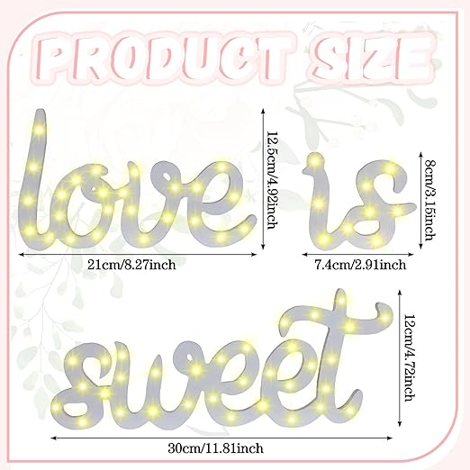 "Love Is Sweet" Table Decor Sign