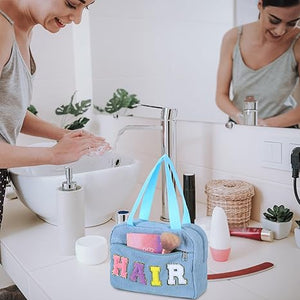 4 Pcs Corduroy Makeup Bag