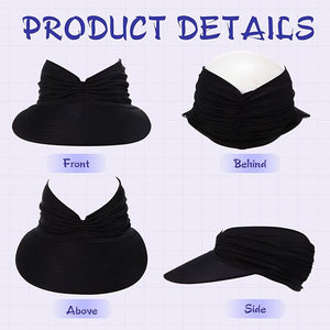 Women's Sun Visor Hat (Assorted Color, Set of 18)