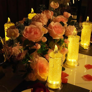 7" x 2.5" LED Pillar Candles (Set of 8)