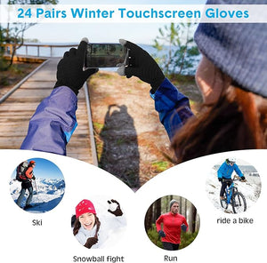 Women's Touch Screen Knit Gloves (Pairs of 24)