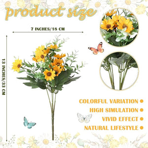 21 Bundles UV-Resistant Artificial Daisy Flower