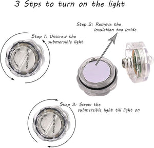 Submersible LED Floral Tea Light (Set of 48)