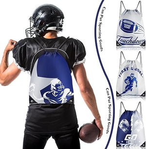 Drawstring Backpack Bag (24 Pcs, Football Theme) (Copy)