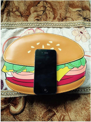 Cute PU Hamburger Crossbody Handbag