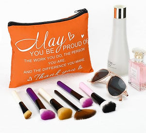 Inspirational Canvas Makeup Bag (Set of 32)