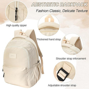 Aesthetic Backpack & Pencil Case Set (Set of 2)