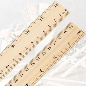 12 Inch/30 cm Wooden Ruler (Set of 50)