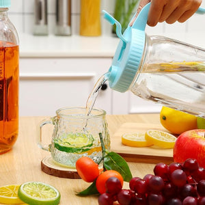 Wide Mouth Mason Jar Lid with Handle - Jar Not Included (Set of 5)