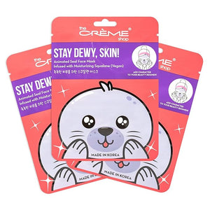 The Crème Shop Animated Face Sheet Mask - Set of 3 (Seal: Vegan Squalane)