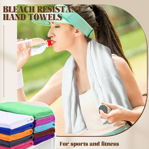 30" x 18'' Bleach Resistant Microfiber Hand Towel (Assorted Color, Set of 100)