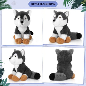 Stuffed Wolf Toy (Assorted Color, Set of 2)