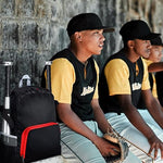 Baseball & Softball Equipment Backpack with Bat Holder & Adjustable Strap (Set of 3)
