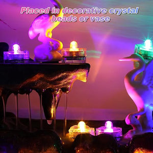 Submersible LED Floral Tea Light (Set of 36)