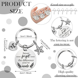 “Thank You” Keychain (Assorted Design, Set of 12)