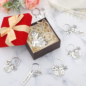 “Thank You” Keychain (Assorted Design, Set of 12)