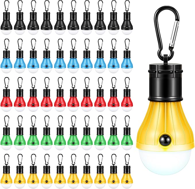 LED Lantern Bulb Light with Clip Hook (Set of 50)