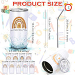 20 oz Rainbow Tumbler with stainless steel lid and straw (Set of 20)
