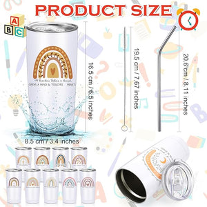 20 oz Rainbow Tumbler with stainless steel lid and straw (Set of 20)