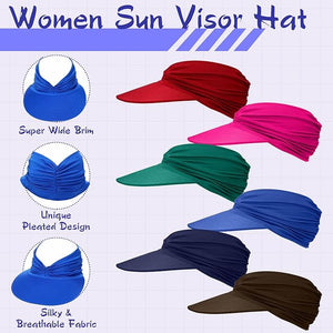 Women's Sun Visor Hat (Assorted Color, Set of 18)