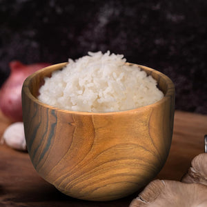 Solid Teak Wood Rice Bowl (Set of 4)