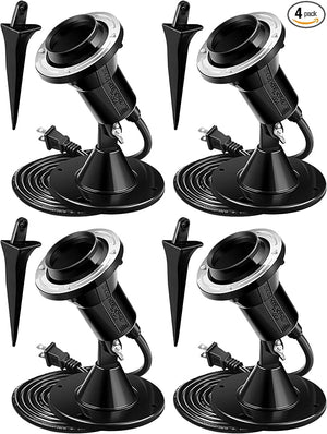 Outdoor Plug-in Spotlight (Set of 4)