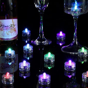 Submersible LED Floral Tea Light (Set of 36)