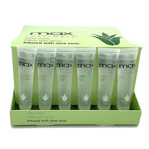 MAX Makeup Cherimoya® Lip Gloss -Set of 6 (Aloe Vera)