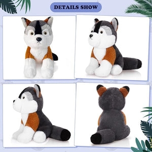 Stuffed Wolf Toy (Assorted Color, Set of 2)