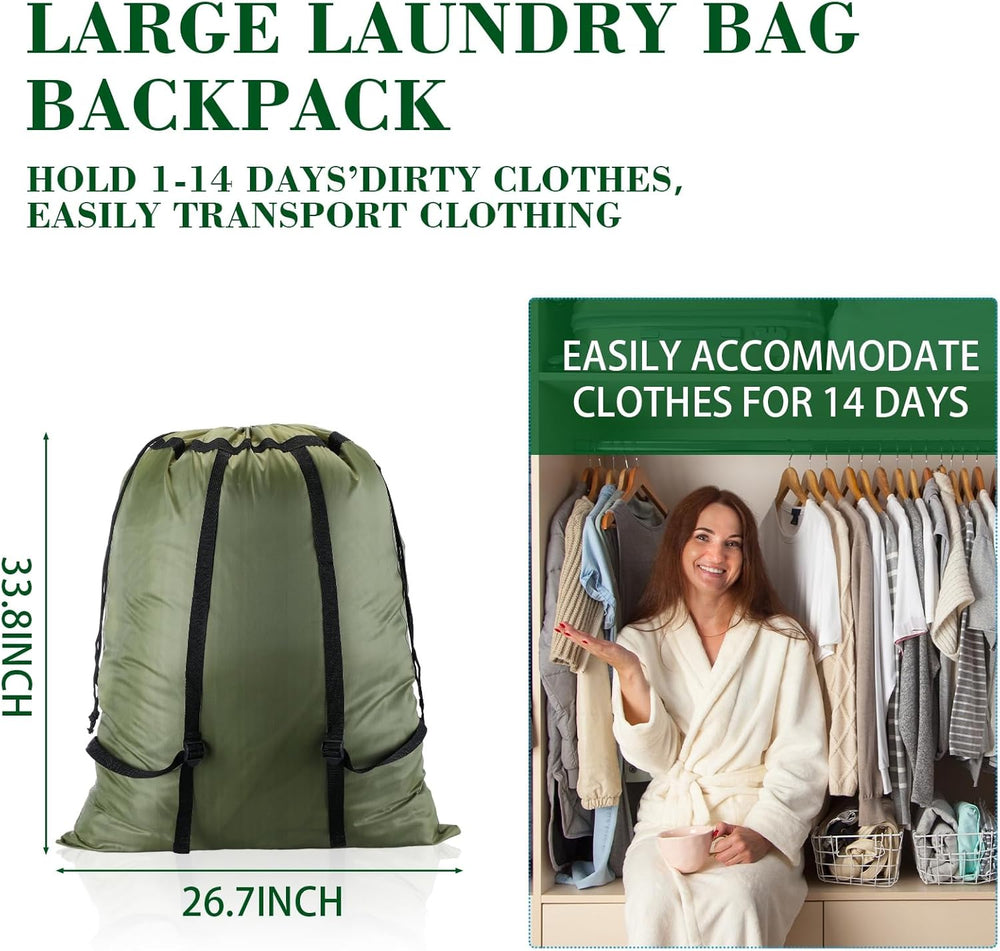 Extra Large Laundry Backpack Bag (Assorted Color, Set of 4)