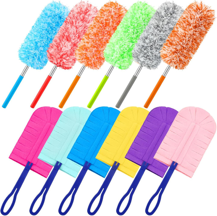 Microfiber Duster Kit (Assorted Style, Set of 12)