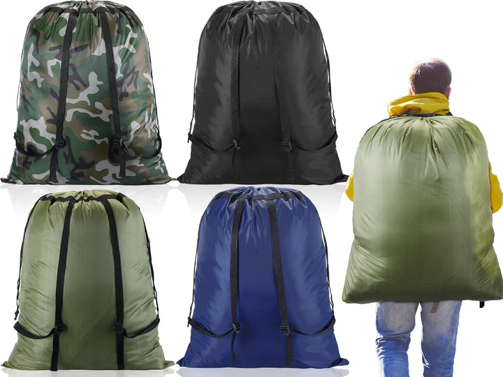 Extra Large Laundry Backpack Bag (Assorted Color, Set of 4)