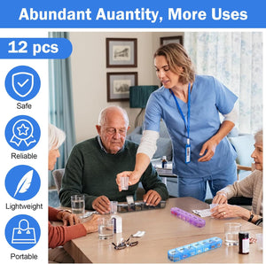 Weekly Pill Organizer Daily Pill Box (Set of 8)