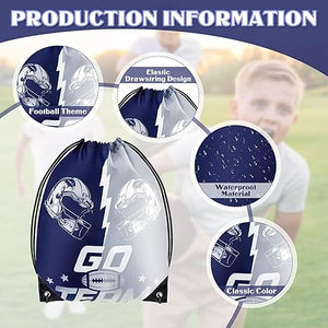 Drawstring Backpack Bag (24 Pcs, Football Theme) (Copy)