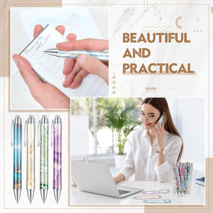 0.5 mm Marble Pattern Ballpoint Pen (Set of 12)