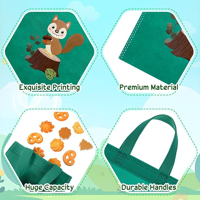 Animal Non-Woven Gift Bag Goodie Bag (Set of 24)