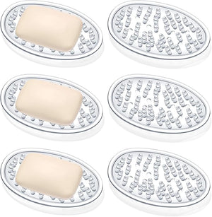 Plastic Soap Holder Soap Dish Saver (Set of 6)
